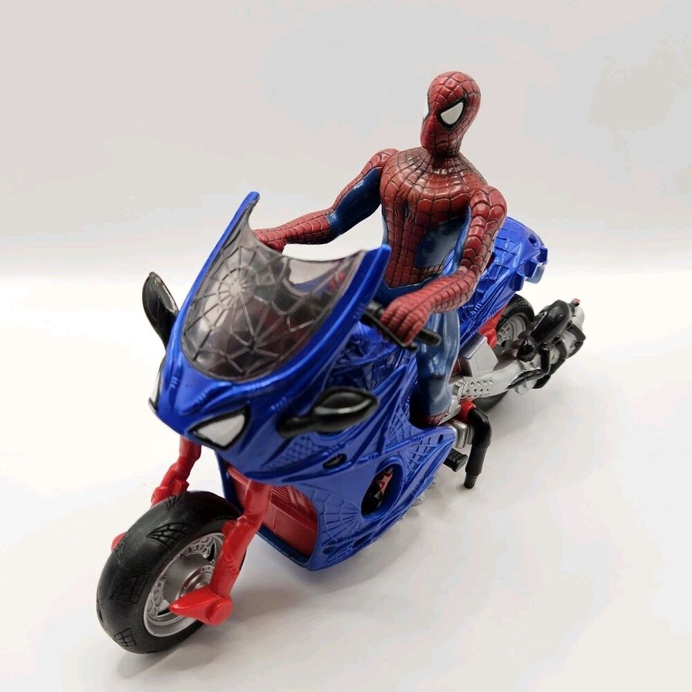 Marvel Spider-Man Motorcycle Bike Action Figure Hasbro Toy Vehicle 6"